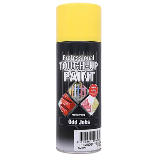 Odd Jobs Touch-Up Enamel Spray Paint Primrose Yellow 250g -OJ209