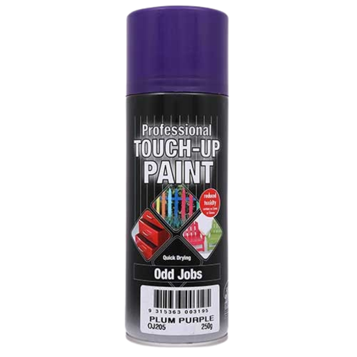 Odd Jobs Touch-Up Enamel Spray Paint Plum Purple 250g -OJ205