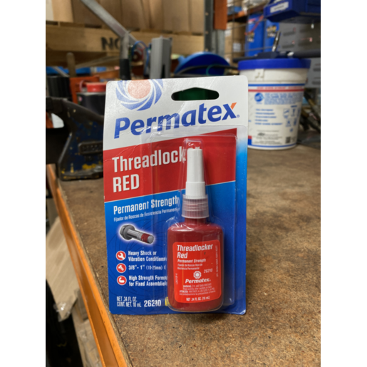 Permatex Permanent Strength Threadlocker Red 10mL - PX26210