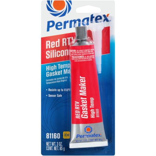 Permatex High-Temp Red RTV Silicone Gasket Maker 85g - PX81160