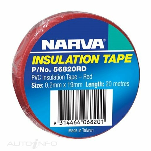 Narva PVC Tape 20M 0.2mm x 19mm - 56820RD