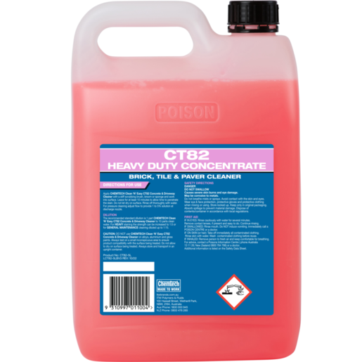 Chemtech Clean N Easy Concrete and Driveway Cleaner 5L - CT82-5L
