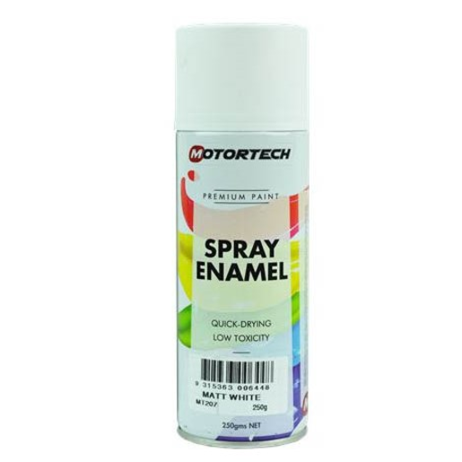 Motortech MT207 Matte White Spray Paint 250g