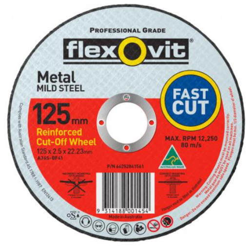 FlexOvit Mild Steel Right Angle Cut-Off Wheel Type 41 AO - 66252841558