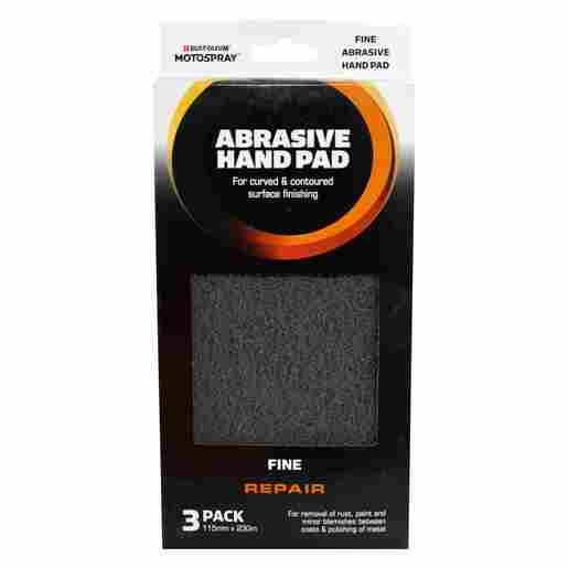 Motospray Abrasive Hand Pad Grey (3PTU) - AHPGY
