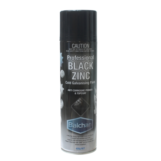 Balchan Black Zinc Cold Galvanising Paint 400G - BA910 