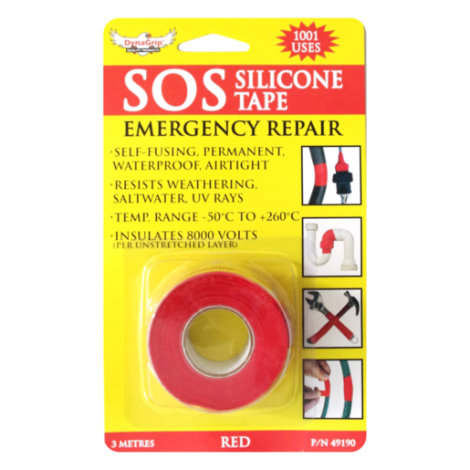 DynaGrip Sos Silicone Tape Red 3.5mt - 49190