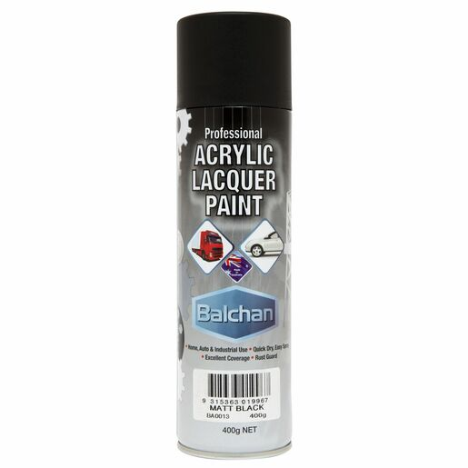 Balchan Acrylic Matt Black 400g - BACRYL013