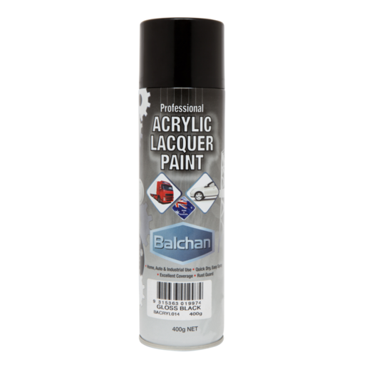 Balchan Acrylic Gloss Black 400g - BACRYL014 