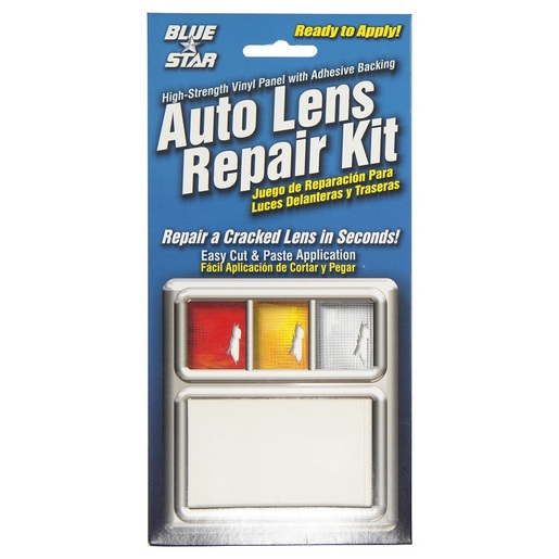 Blue Star Clear Smooth Auto Lens Repair Kit Clear Pattern 197mm X 95mm