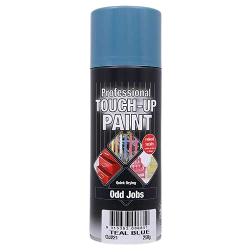 Odd Jobs Touch-Up Enamel Spray Paint Teal Blue 250g -OJ221 