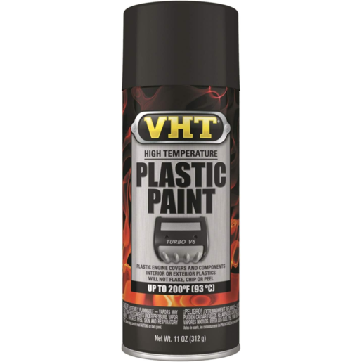 VHT Plastic Paint Matte Black - SP820 
