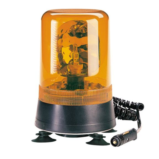 Narva Hi Optics Rotating Beacon (Amber) Magnetic Base 12/24 Volt - 85423A