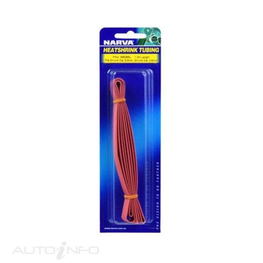 Narva HEAT SHRINK (RED) 9.5MM X 1.2M - 56638BL