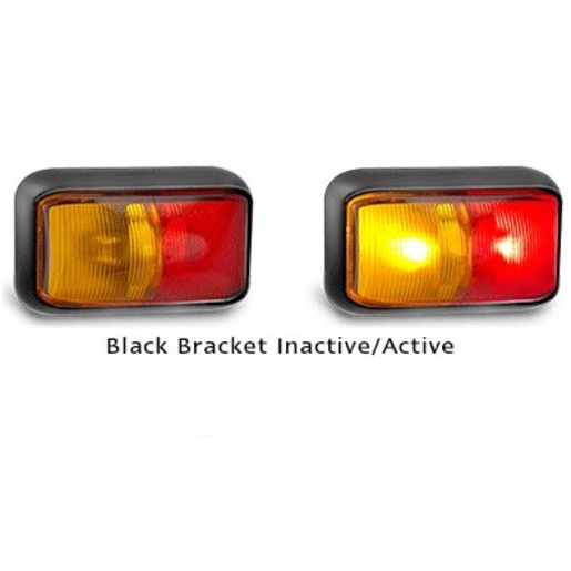 LED Autolamps 58 Series Red/Amber Side Marker - 58ARM