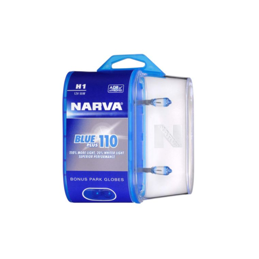 Narva Blue Plus 110 Halogen Headlight Globe H1 12V 55W - 48530BL2