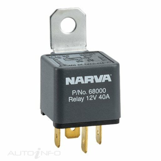 Narva Relay 12V 4 Pin 40A (Pack of 1) - 68000BL