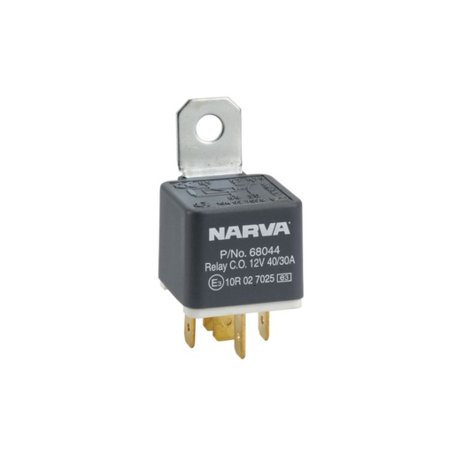 Narva 12V 40A/30A Change-Over 5 Pin Relay With Resistor (Packof 1) - 68044BL