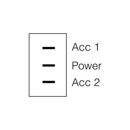 Narva On/Off/On Toggle Switch - 60046BL