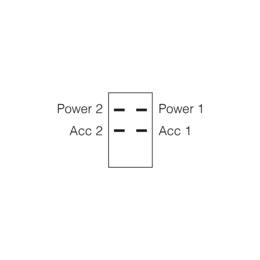 Narva Switch Rocker On/Off (Pack of 1) - 63010BL