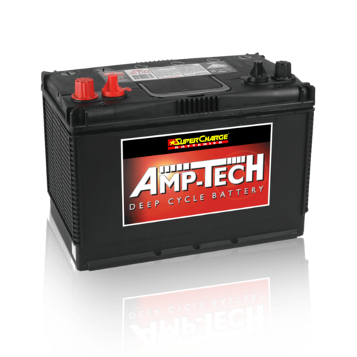 AmpTech Flooded Deep Cycle 12V 145RC 80AH Battery - D50Z