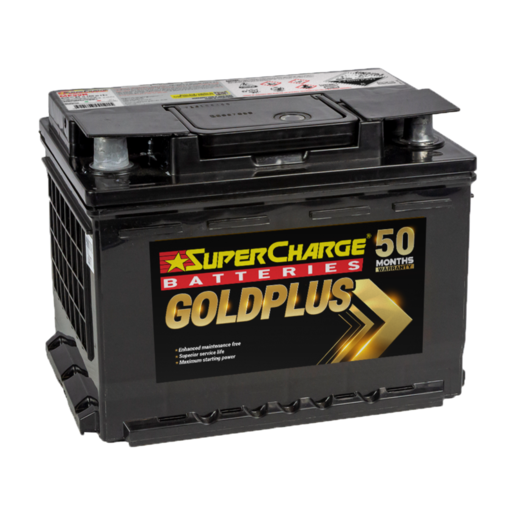 SuperCharge Gold Plus 12V 640CCA Car Battery - MF55R