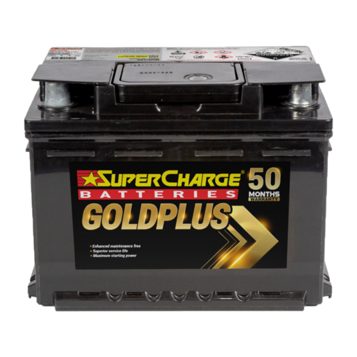 SuperCharge Gold Plus 12V 640CCA Car Battery - MF55R