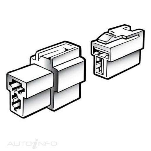 Narva Male/Female Housing Quick Connector 2 Way - 56272BL