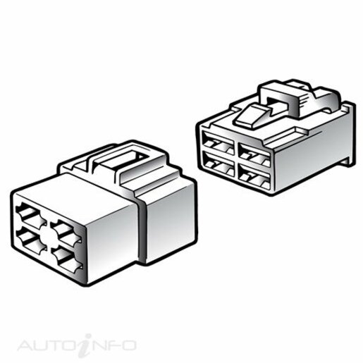 Narva Male/Female Housing Quick Connector 4 Way - 56274BL