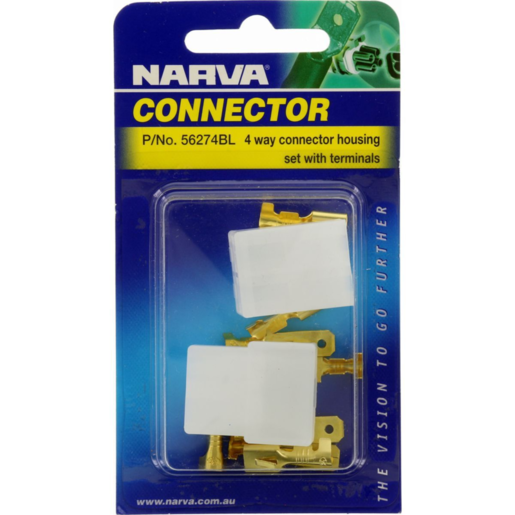 Narva Male/Female Housing Quick Connector 4 Way - 56274BL