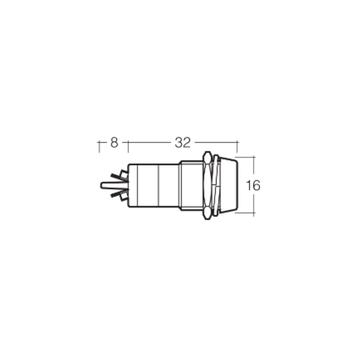 Narva Pilot Lamp 12V Chrome LED - 62092BL