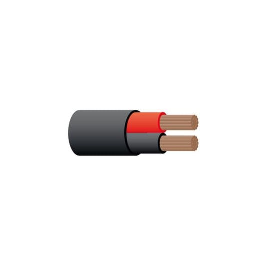 Tycab 3mm Twin Sheath Cable  Red Black - CB003A2-100BKRD