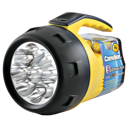 Camelion 9LED Torch with 4 x AA Batteries  - CAT9L4AA