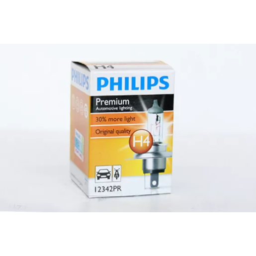 Philips Premium Halogen Globe 60/55W H4 12V - 12342PR