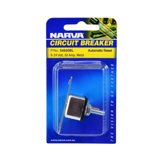 Narva 50A Circuit Breaker Auto Reset - 54650BL