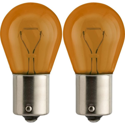 Philips Globe Bayonet Amber BAU15S 12V - 12496B2