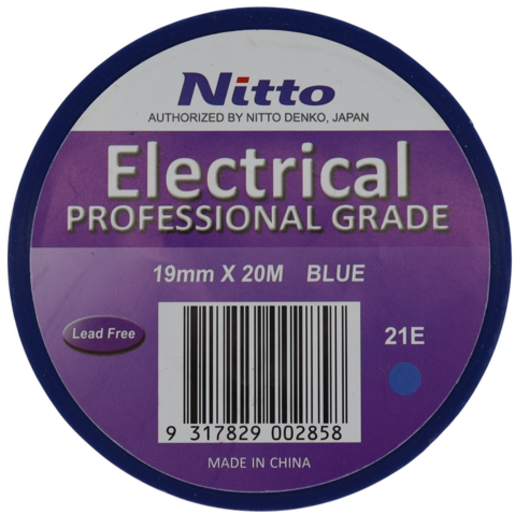 Nitto 21E Blue Professional Grade Electrical Tape - 19MMX20MBL-E