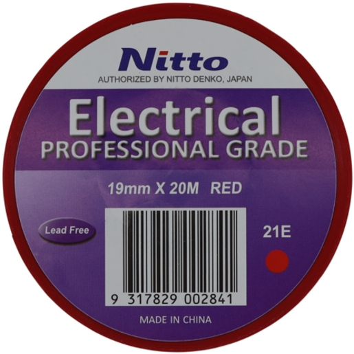 Nitto 21E Red - Professional Grade Electrical Tape - EL14092