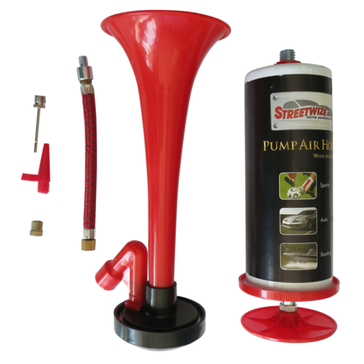 Streetwize Hand Held Air Horn With Accessories - SWHORNP