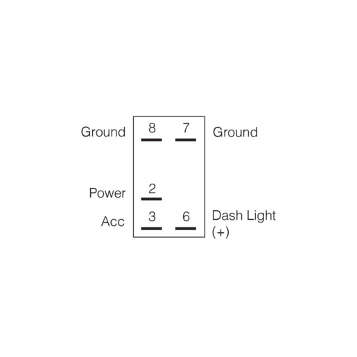 Narva Illuminated Off/On Sealed Rocker Switch 12V - 63145BL