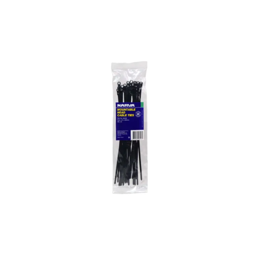Narva Mountable Head Cable Tie 4.8 X 300mm (25 Pack) - 56426