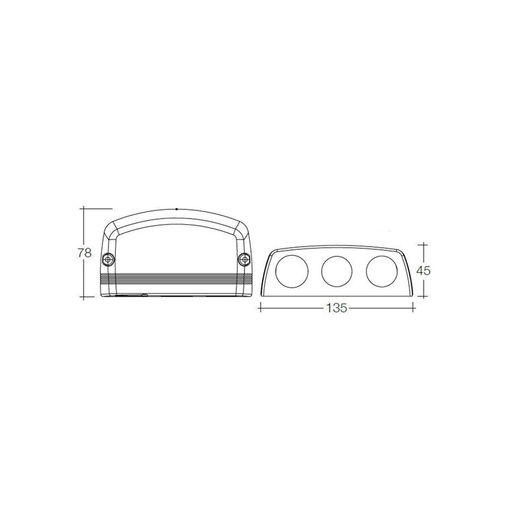 Narva Heavy Duty Twin Surface Mount Accessory Sockets - 81190BL