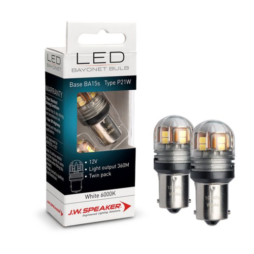 JW Speaker LED Bayonet Bulbs P21W BA15s 12/24V - 990140