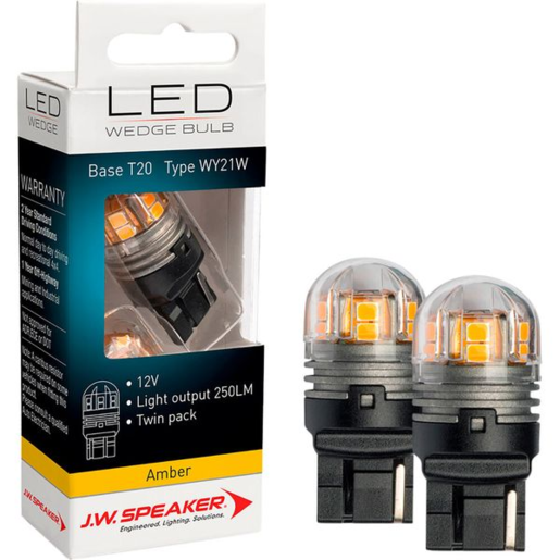 JW Speaker LED Amber Wedge Bulbs WY21W T20 12/24V - 990126