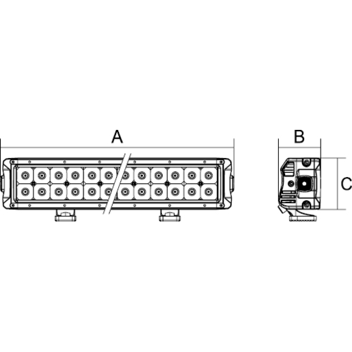 RoadVision DC2 Series Led Twin Light Bar 355mm - RBL5140C