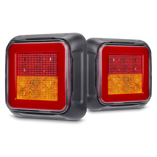 RoadVision LED Combination Trailer Lights with Halo 10-30V 100x100x28mm - BR81LR