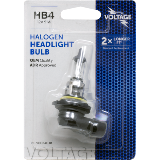 Voltage Globe HB4 Long Life 9006 12V 51W 1pk - VGHB4LLB1