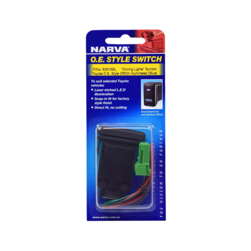 Narva OE Style Toyota Switch 12V Driving Lights - 63316BL