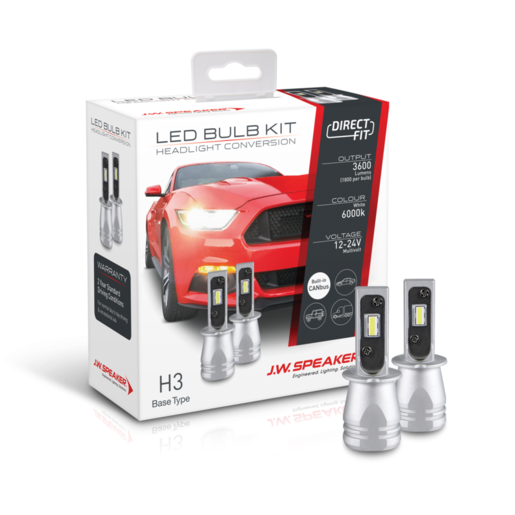 JW Speaker LED Bulb Kit Direct Fit H3 Base Type - 999003
