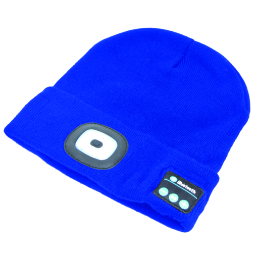 Streetwize LED Beanie Bluetooth Headset Blue - LEDBEANIE3